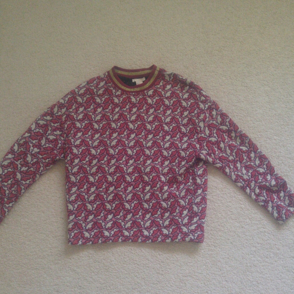 H&M floral print sweater